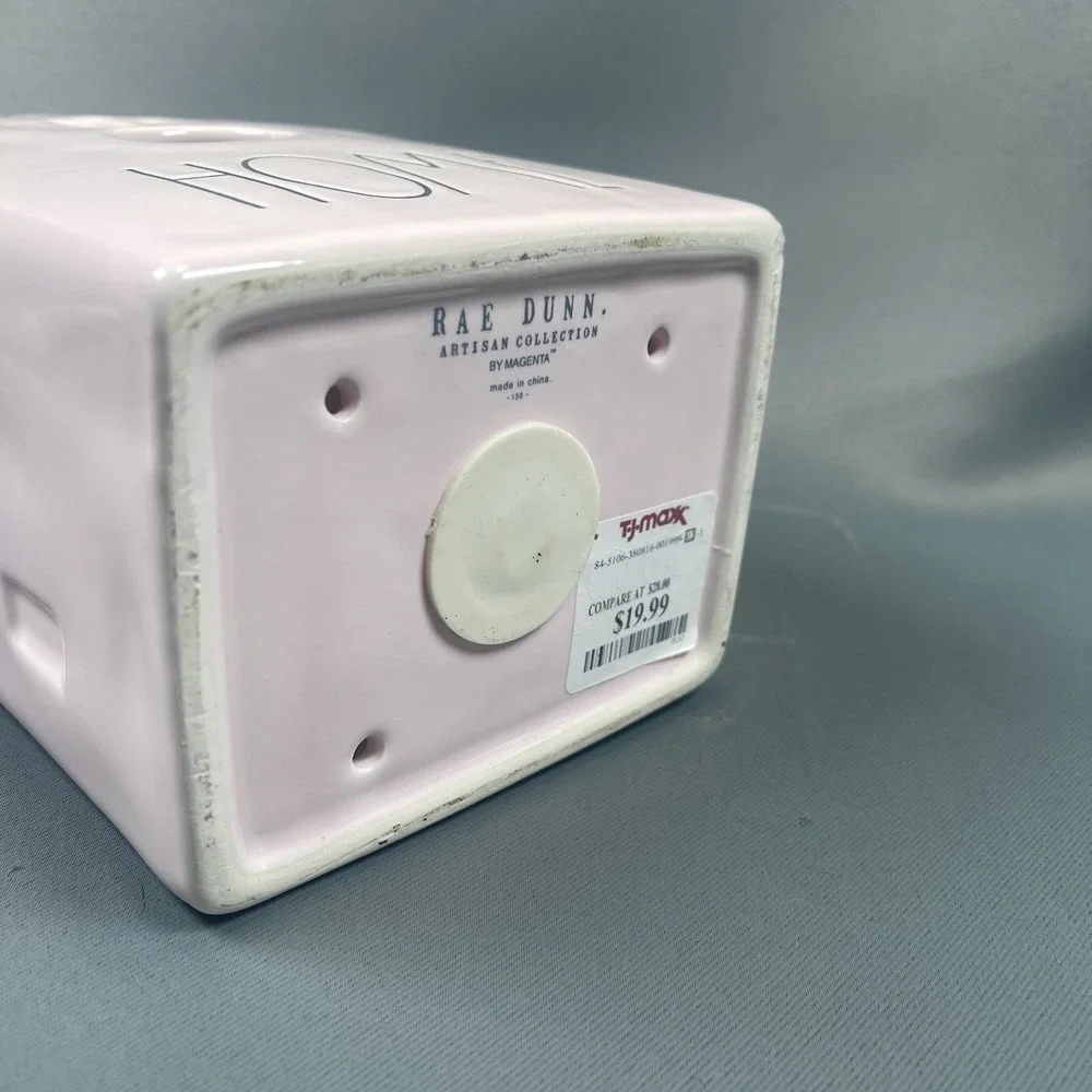 Rae Dunn Birdhouse HOME Light Pink Magenta